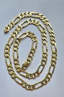 Gold Figaro Chain 10Kt