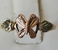 Gold Butterfly Ring 10Kt