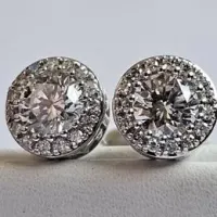 Gold Lab Grown Diamond Earrings