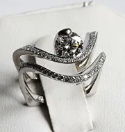 Gold Wedding Rings Set 18Kt