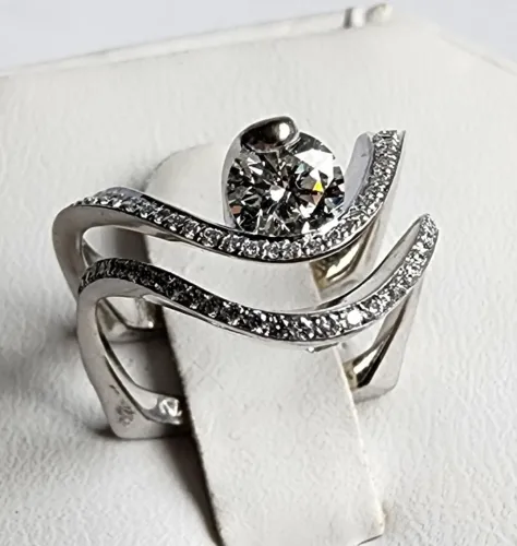 Gold Wedding Rings Set 18Kt