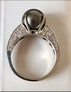 Black Tahitian Pearl Ring