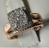 Gold Diamond Wedding Rings 10Kt